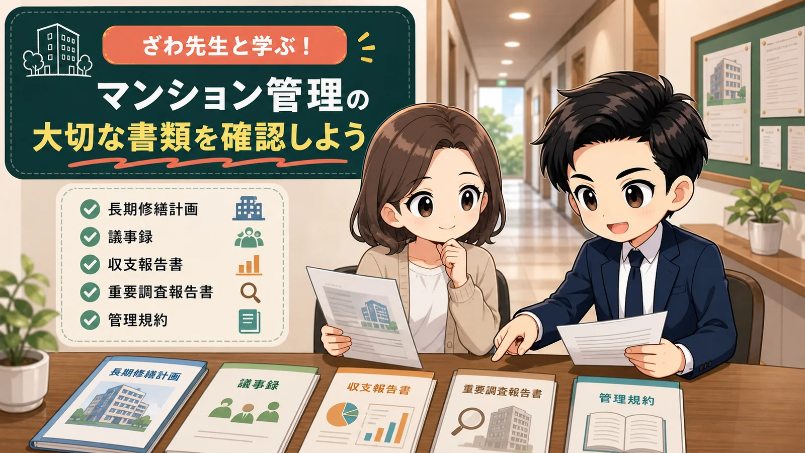 中古マンションの管理資料を確認するざわ先生