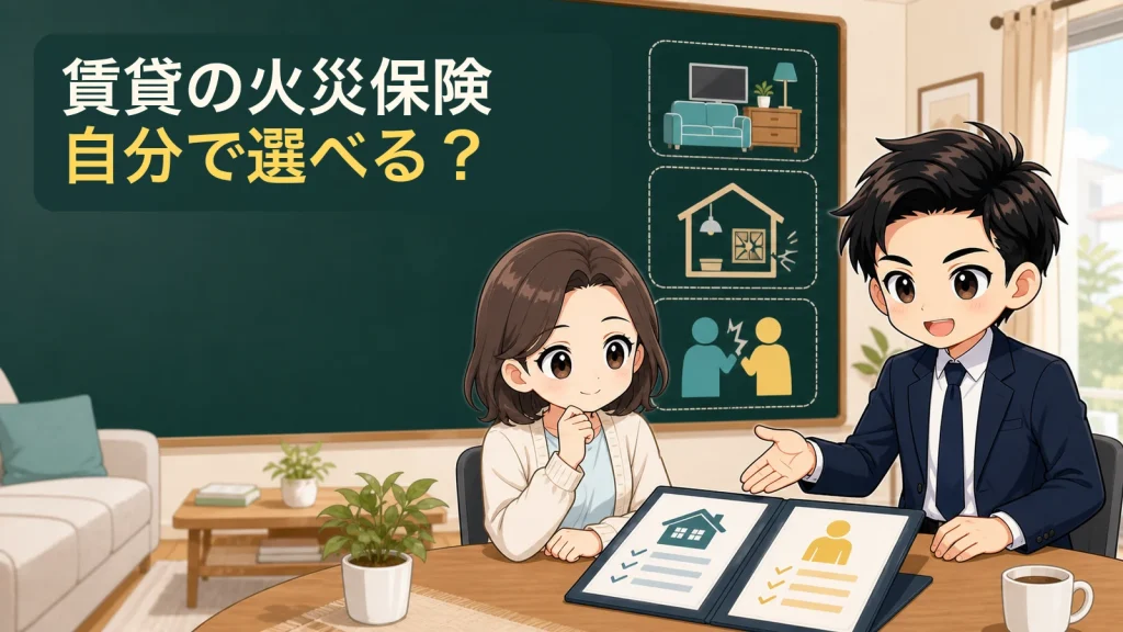賃貸火災保険の指定案と自分で選ぶ案を比較するざわ先生