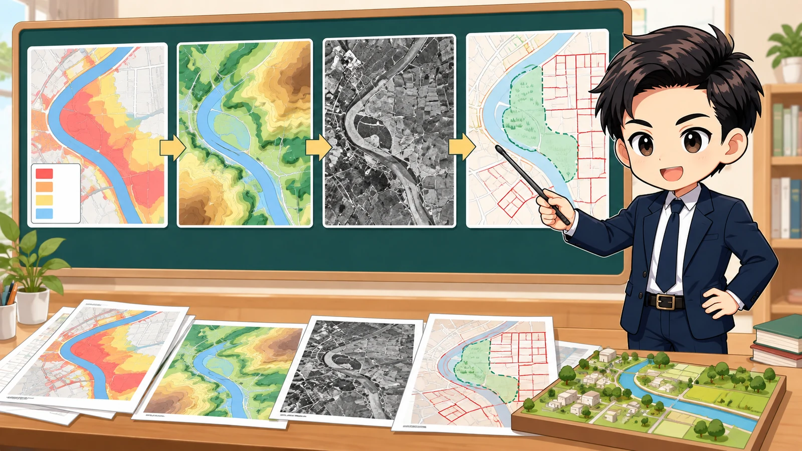 ざわ先生が液状化ハザードマップ・微地形・古地図・造成履歴を重ねて土地を確認する図解